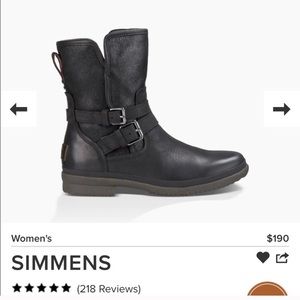 UGG Women’s Simmens Black and Gray Boots